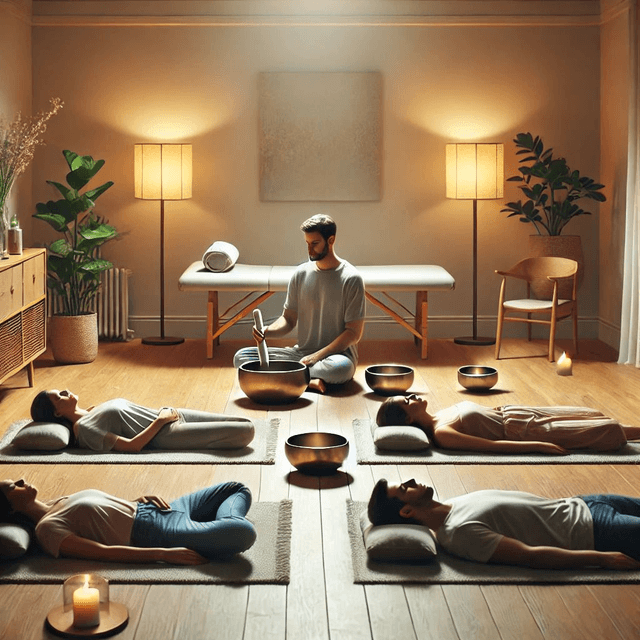 Bon cadeau Bain sonore et vibratoire collectif aux bols tibétains