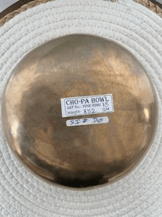 Bol Tibétain CHOPA note DO 15 Cm 852 Gr