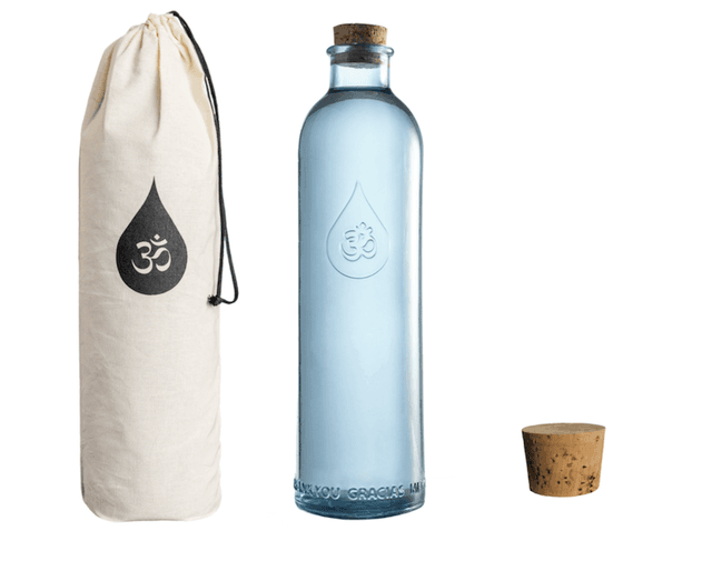 Bouteille Gratitude OM WATER 1.23 L avec étui coton